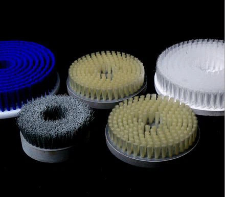 Industrial Polishing Abrasive Wire Disc Brushes for Automobile Engine Deburring and Polishing