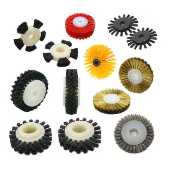 Customized Shape Rotary Nylon Steel Wire Brass Wire Polishing Wheel Brush Nylon Filament Abrasive Wire Brush Wheel